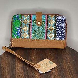 Jangali Sari Zip-around Wallet
